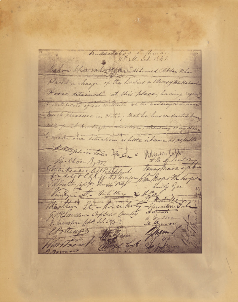 John Burke:[Certificate with signatures given by European pr, Poster Print Wall Art