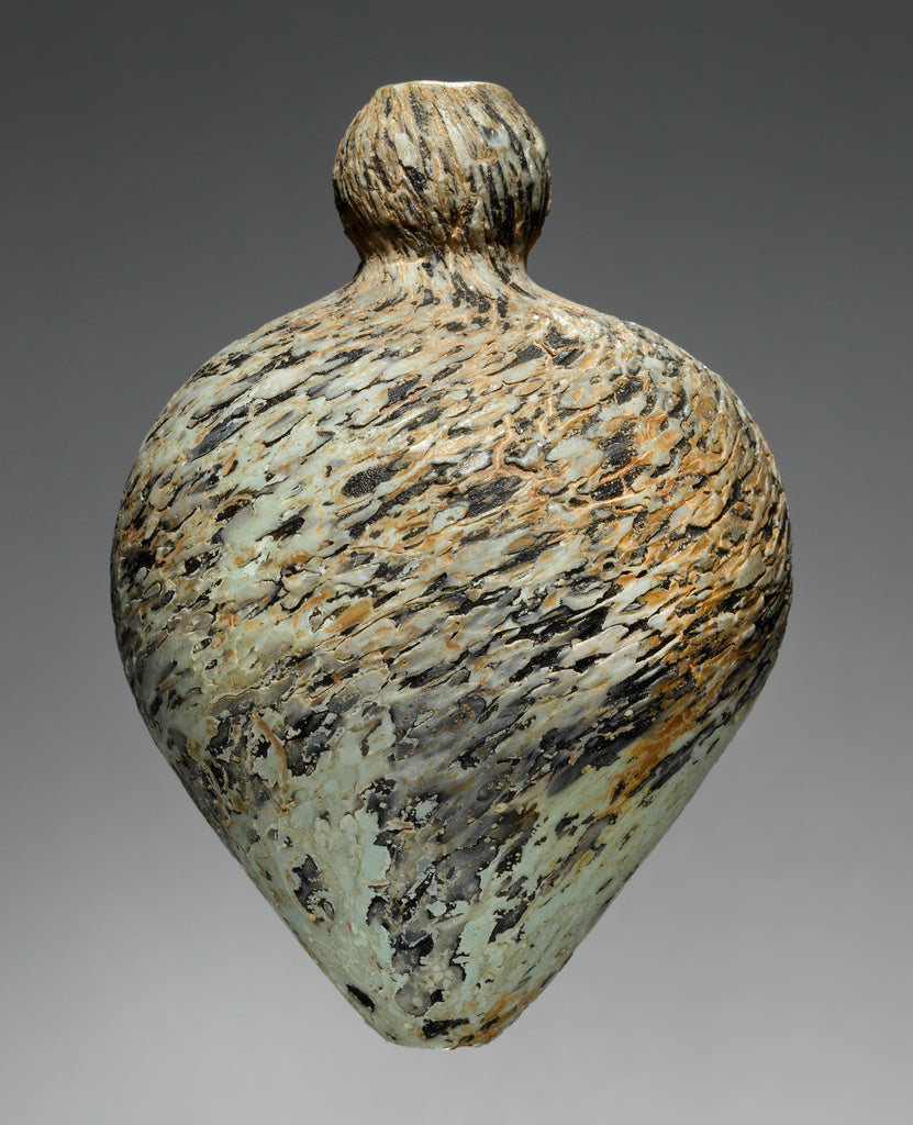 Unknown:Dark Blue Marbled Flask (?), Poster Print Wall Art