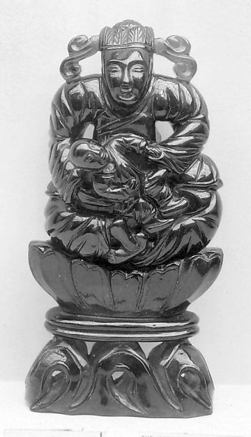 Seated Figure Holding a Child 19th cent,16x12"(A3) Poster