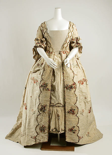 Robe à la Française 1760–80,16x12"(A3)Poster