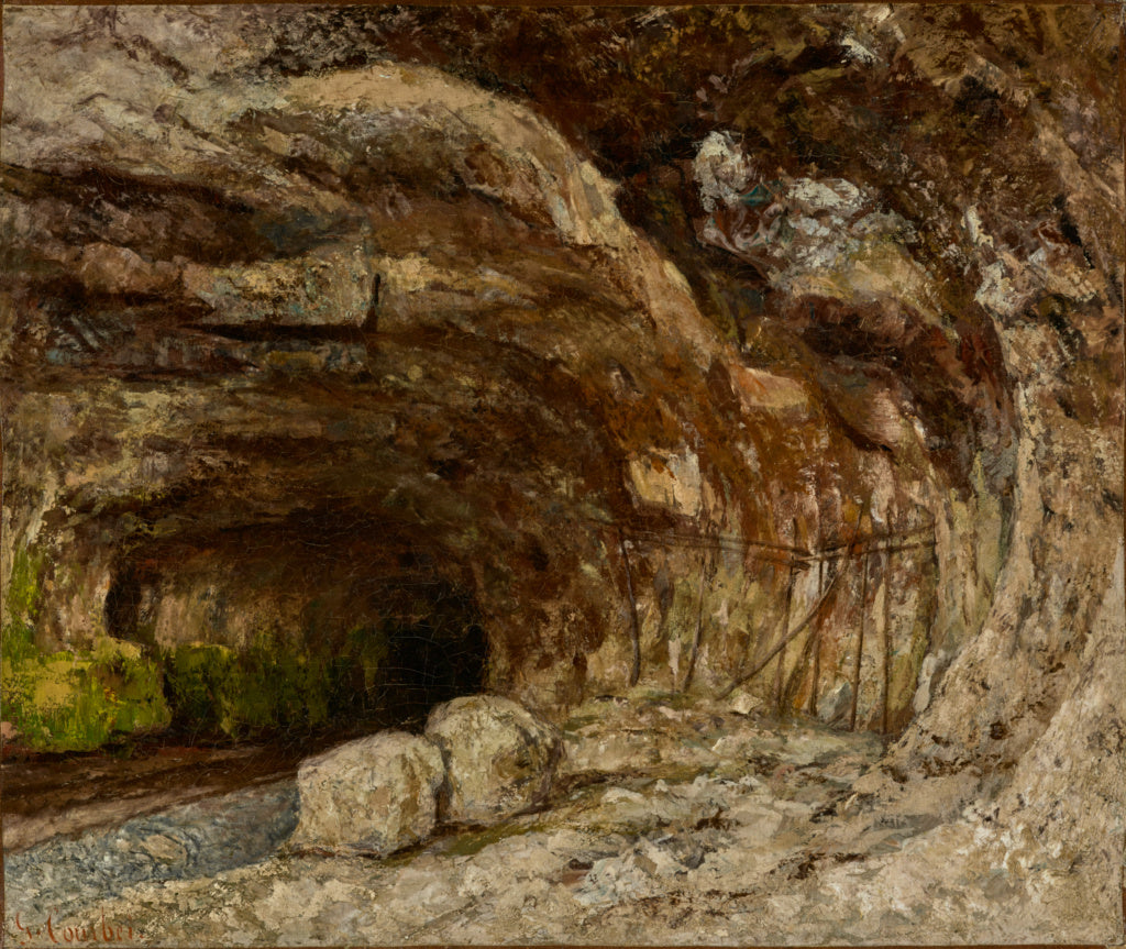 Gustave Courbet:Grotto of Sarrazine near Nans-sous-Sainte-An, Poster Print Wall Art