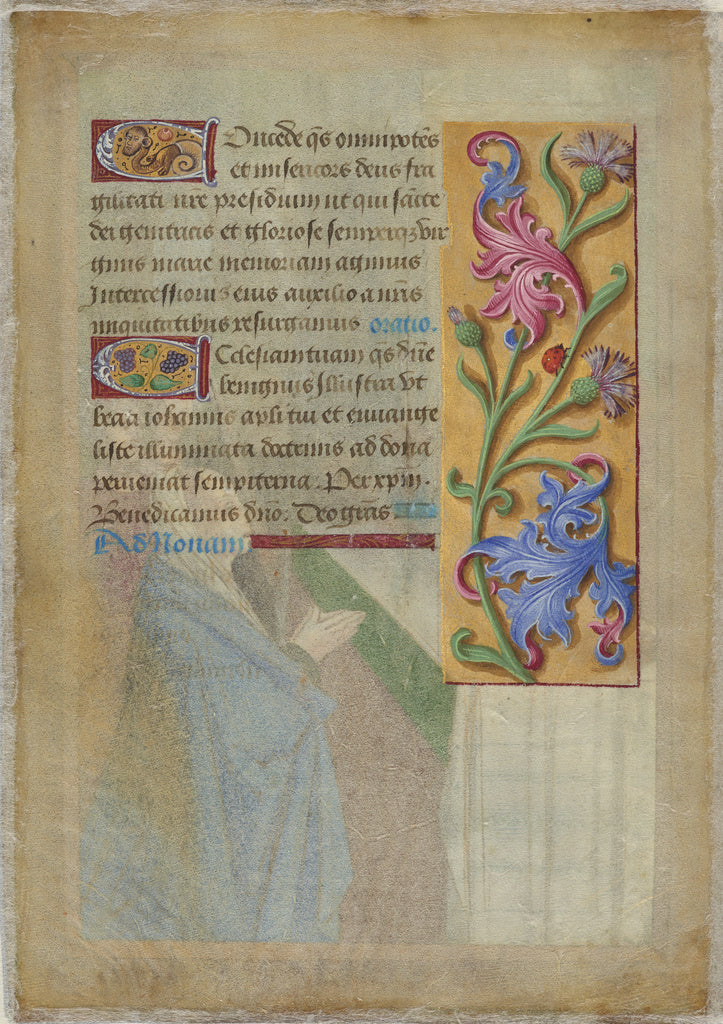 Jean Bourdichon:The Presentation in the Temple, Poster Print Wall Art