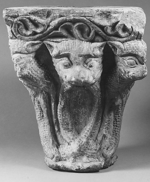 :Capital with Engaged Impost second half 12th century-16x12"(A3) Poster