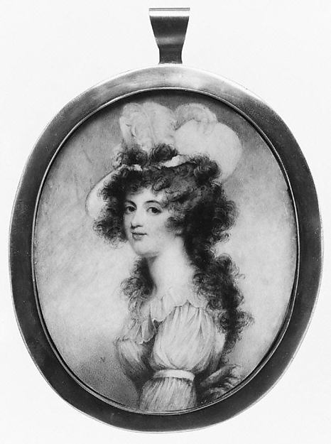 James Nixon:Portrait of a Young Woman c1780–85-16x12"(A3) Poster