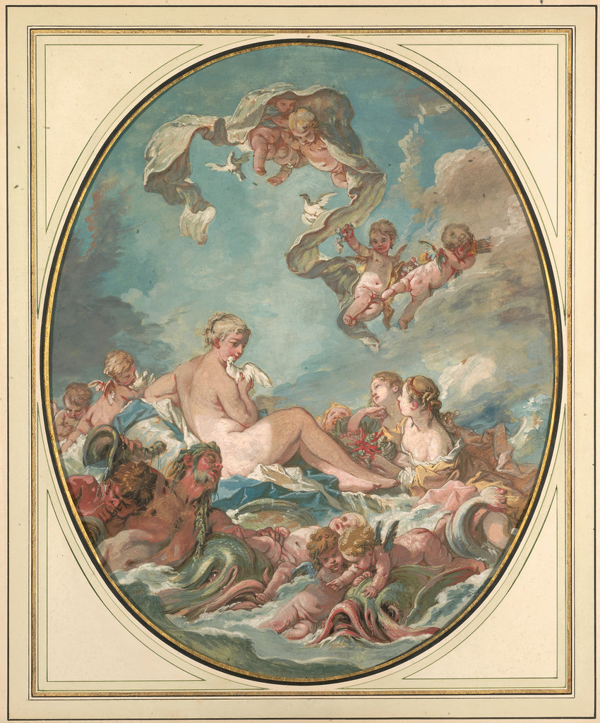 François Boucher:The Birth and Triumph of Venus, Poster Print Wall Art