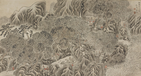 Poetry Gathering at the Lanting Pavilion 1805-Ki Baitei,16x12"(A3)Poster