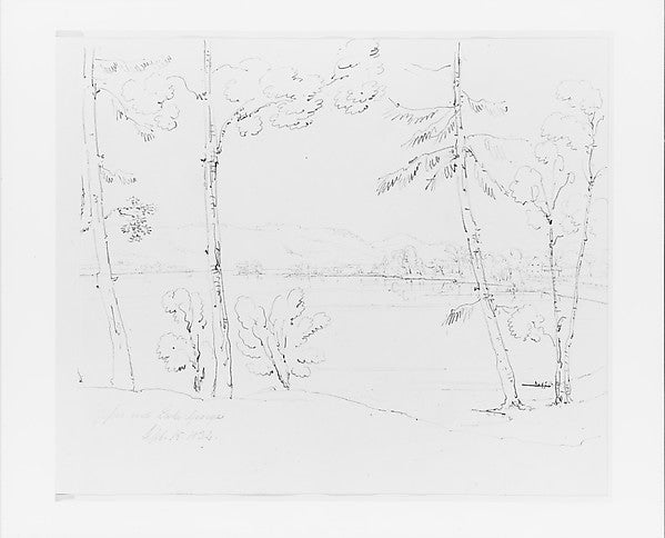 Sketchbook of Lake George Catskill Mountains and Hudson Rive, Poster Print