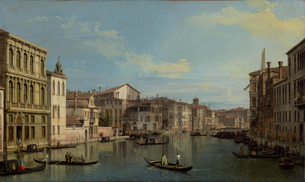 Canaletto :The Grand Canal in Venice from Palazzo Flangini t,16x12"(A3)Poster