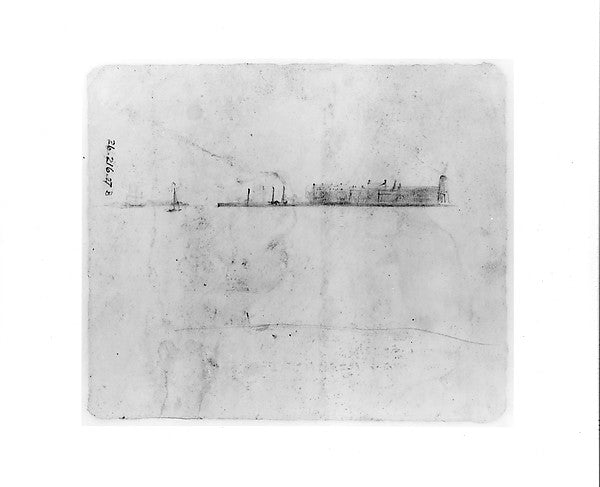 Pier with Boats 1840-Shepard Alonzo Mount, Poster Print