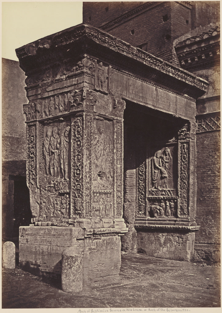 James AndersonAttributed to:Arch of Septimius Severus in Vel, Poster Print Wall Art