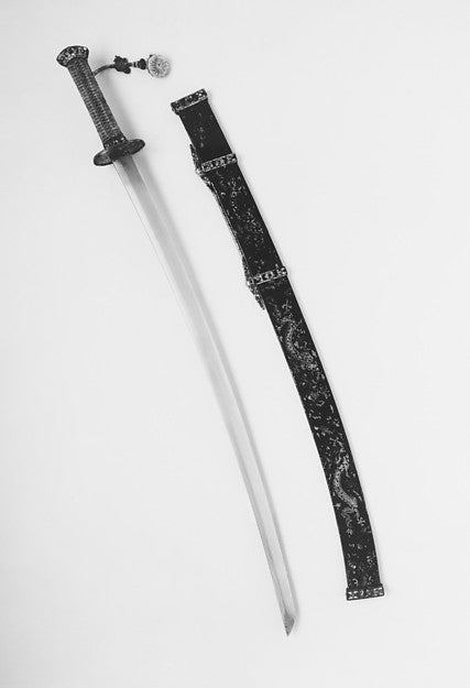 Sword with Scabbard mounting, c1750–1800, Poster Print Wall Art