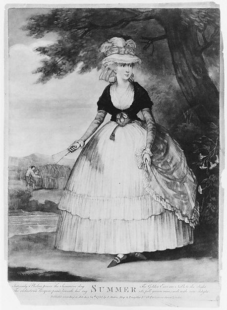 Summer August 12,1783-Anonymous,British,18th cent,16x12"(A3)Poster