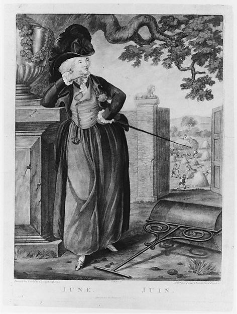 June / Juin June 24,1784-Robert Dighton the Elder, Poster Print