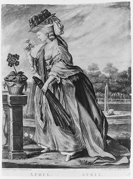 April / Avril June 24,1784-Robert Dighton the Elder,16x12"(A3)Poster
