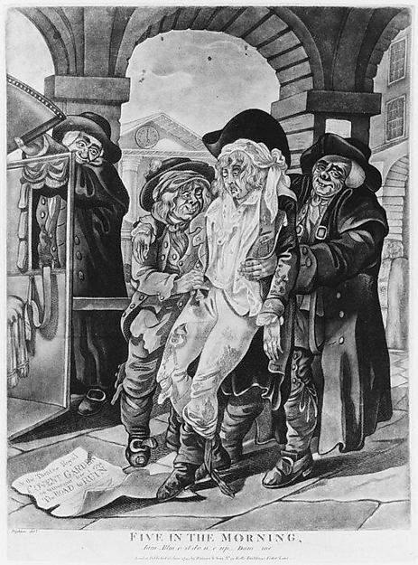 Five in the Morning June 18,1795-Robert Dighton the Elder, Poster Print
