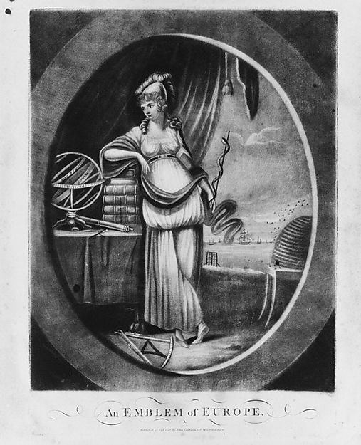 An Emblem of Europe 1798-Anonymous,British,18th cent, Poster Print Wall Art