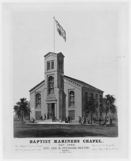 Baptist Mariners Chapel New York c1848-Frances Flora Bond Pal, Poster Print