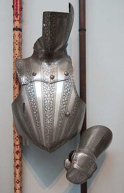 Reinforcing Breastplate Shoulder Defense and Buffe c1550 to, Poster Print Wall Art