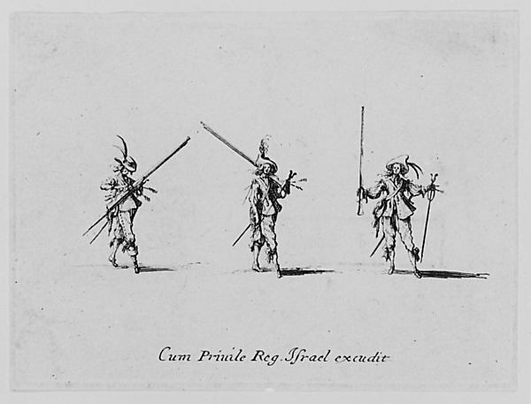 Exercises Militaires...Israel execu. 1635 early 17th cent-Jac, Poster Print Wall Art