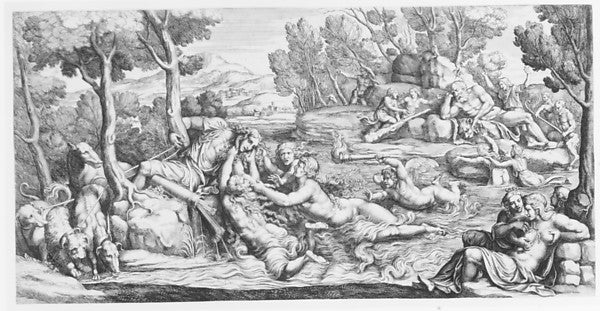 Hylas and the Water Nymphs c1635–1700-Pietro Santi Bartoli,Af, Poster Print