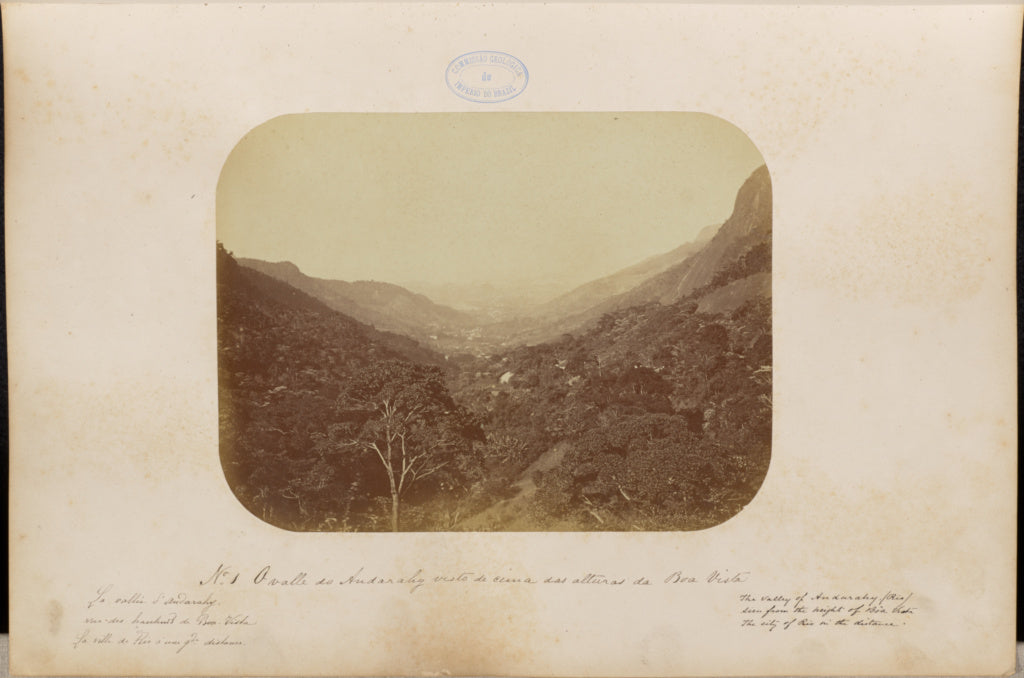 Marc Ferrez:A valle do Andarahy visto de cima das alternas d, Poster Print Wall Art