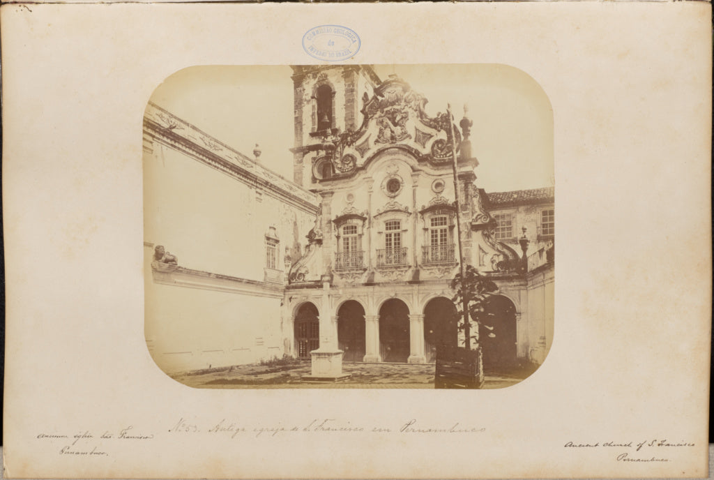 Marc Ferrez:Antiga igreja de São Francisco em Pernambuco, Poster Print Wall Art