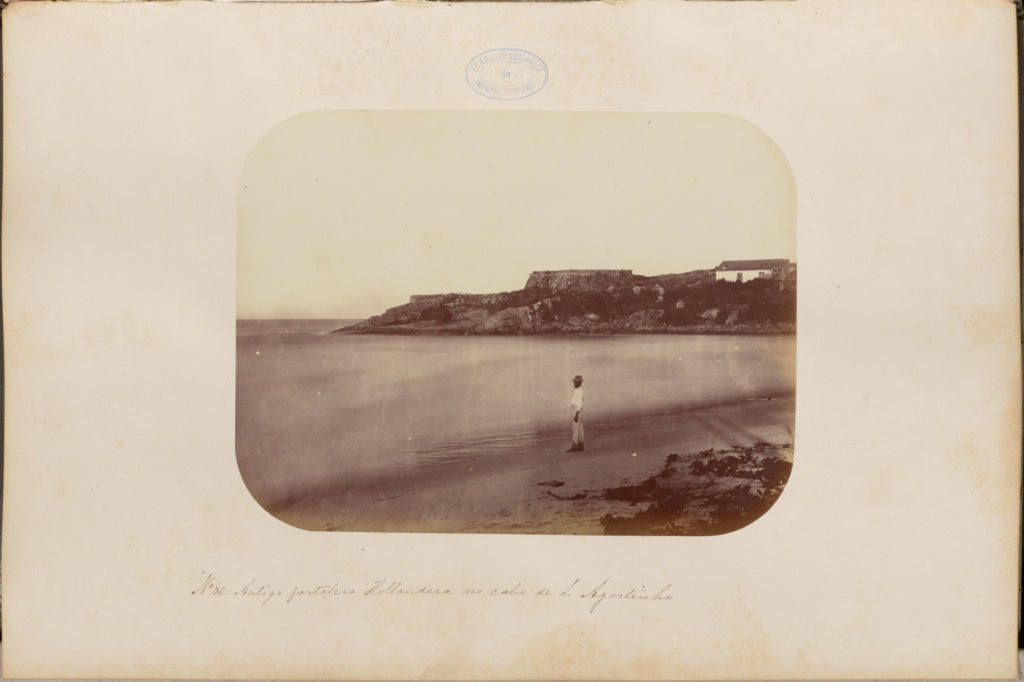 Marc Ferrez:Antiga fortaleza Hollandesa no cabo de Santo Ago, Poster Print Wall Art