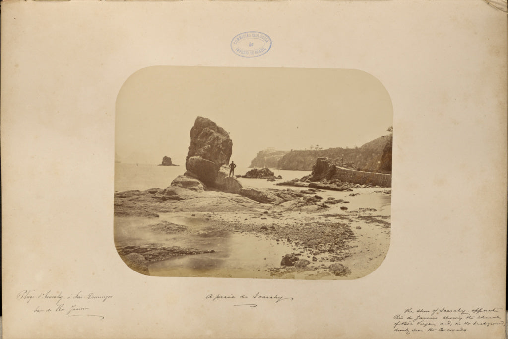 Marc Ferrez:A praia du Icarahy, Poster Print Wall Art