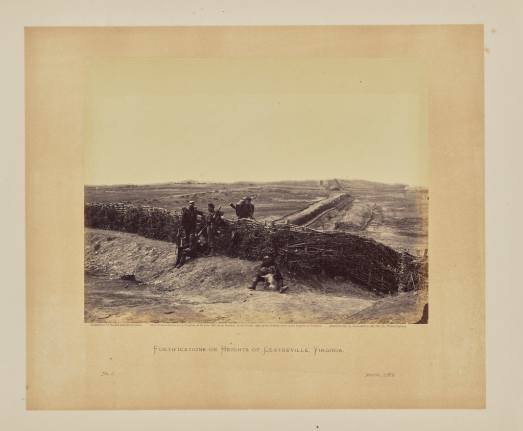 Barnard & Gibson:Fortifications on Heights of Centreville, V, Poster Print Wall Art