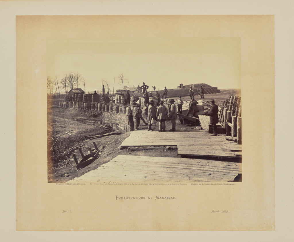 Barnard & Gibson:Fortifications at Manassas, Poster Print Wall Art