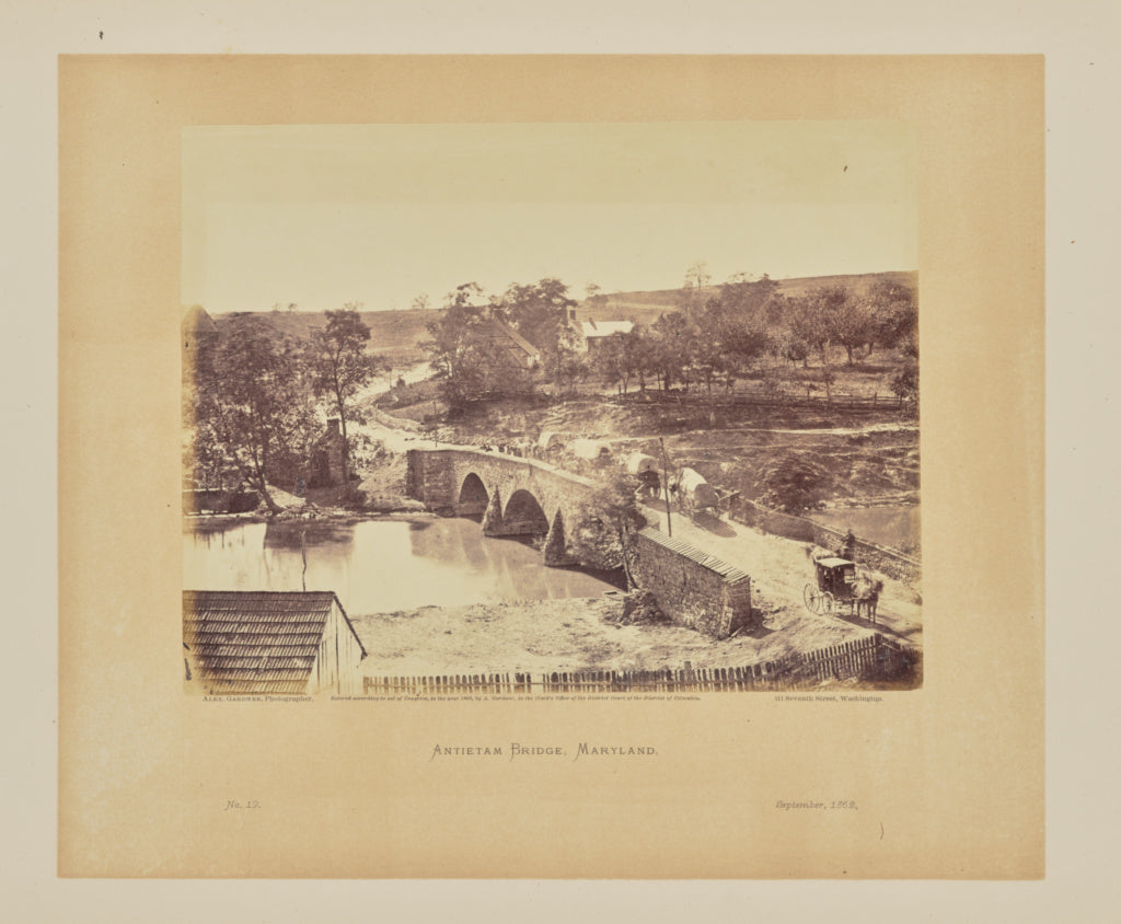 Alexander Gardner:Antietam Bridge, Maryland, Poster Print Wall Art