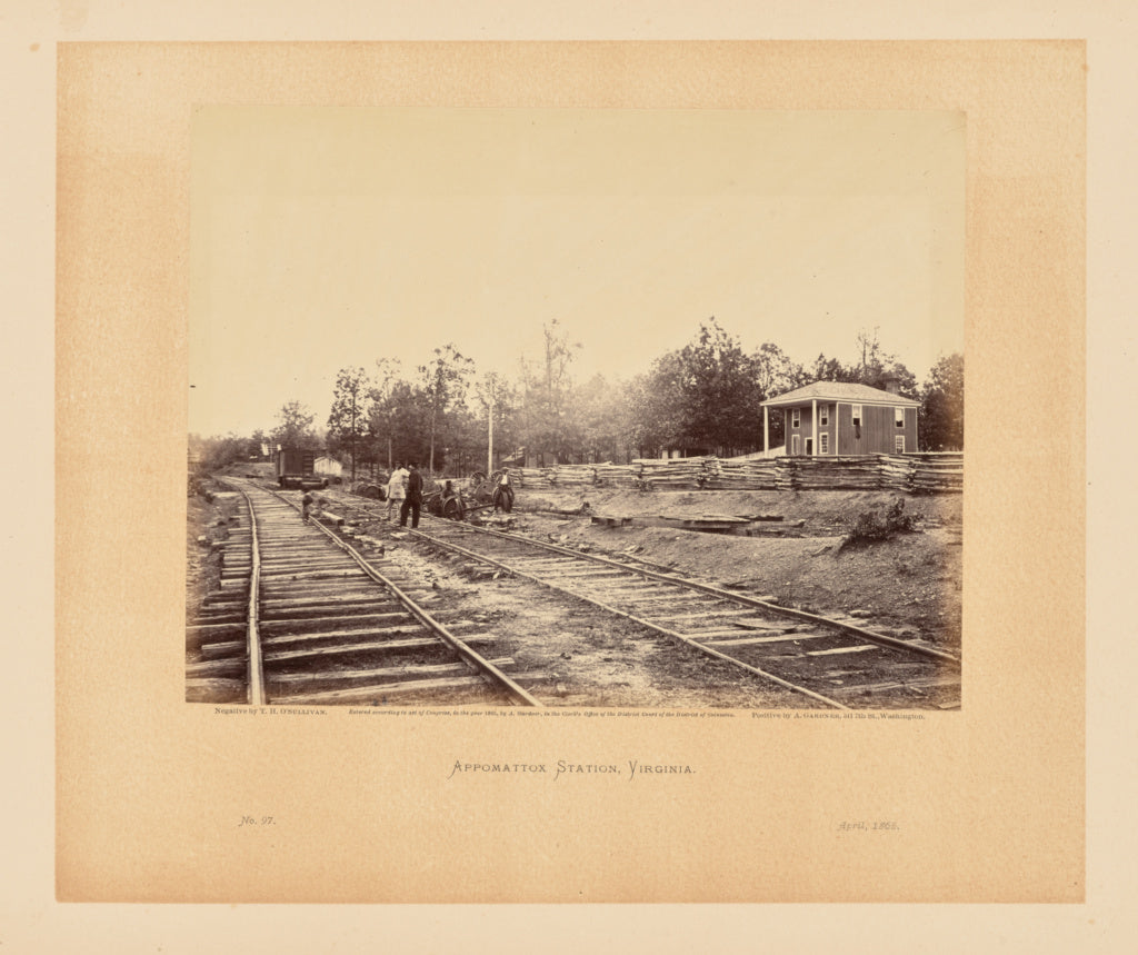 Timothy H. O'Sullivan:Appomattox Station, Virginia, Poster Print Wall Art