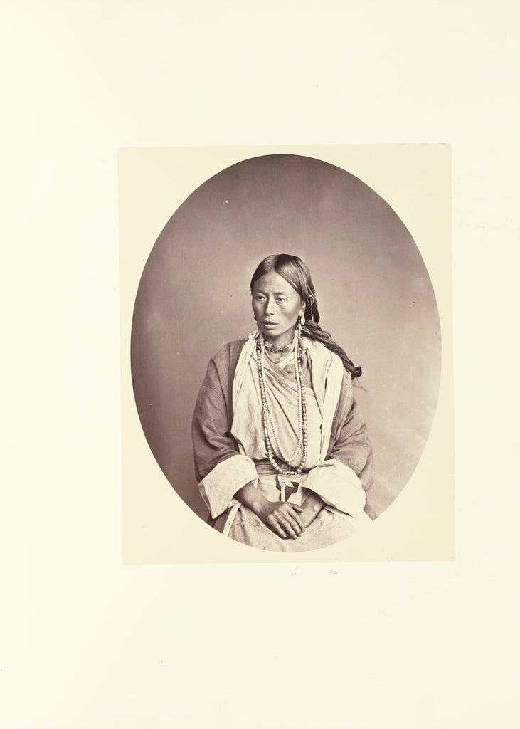 Unknown maker:Indian Woman with Necklace, Poster Print Wall Art