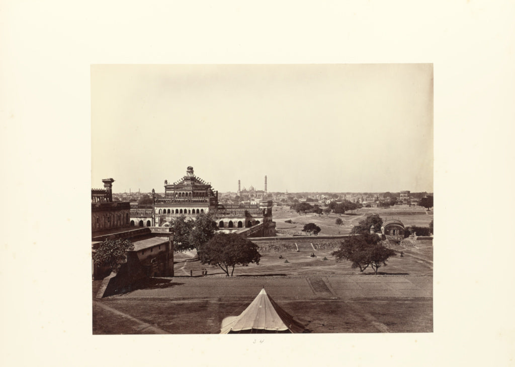 Samuel Bourne:Lucknow; General View from Fort, Poster Print Wall Art