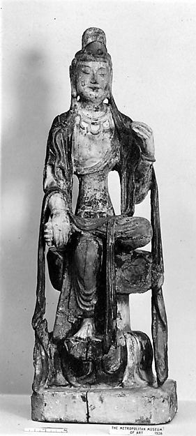 Statuette of Guanyin 20th cent, Poster Print Wall Art