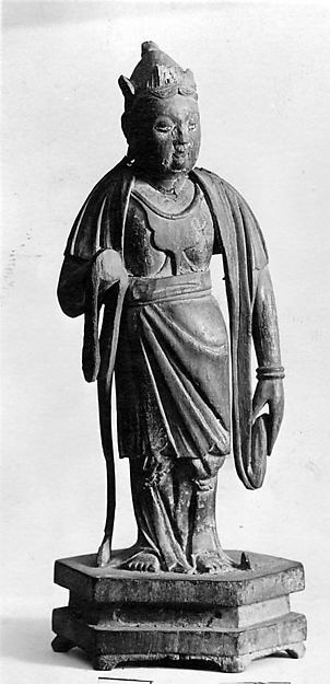 Statuette of Bodhisattva, Poster Print Wall Art
