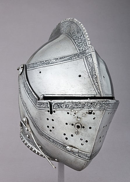 Close Helmet for the Tourney dated 1552, Poster Print Wall Art