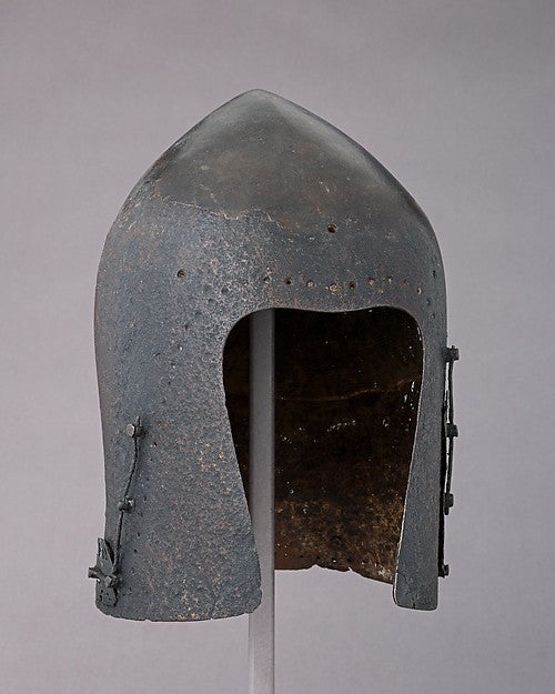Bascinet c1350–1400, with later restorations, Poster Print Wall Art