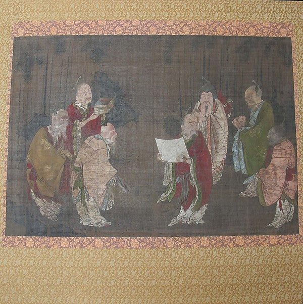 Seven Sages of the Bamboo Grove,Japan ukiyo-e Period Image, Poster Print Wall Art