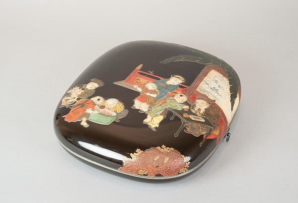 Document Box with Design of Chinese Children at Play 19th cent, Poster Print Wall Art
