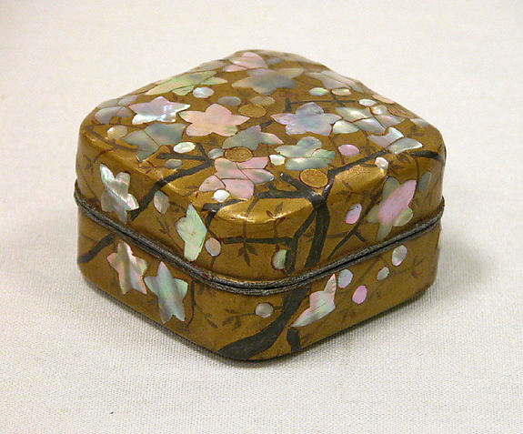 ,Incense Box with Flowering Plum Tree 19th cent,16x12"(A3) Poster