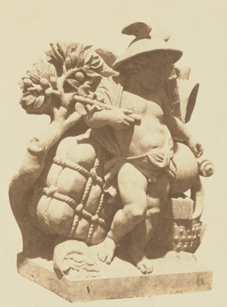 edouard Baldus:["Le Commerce", Sculpture by François TruphÃ, Poster Print Wall Art