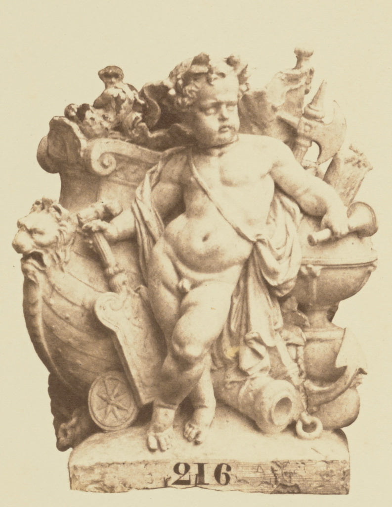 edouard Baldus:["La Marine", Sculpture by Jean-Baptiste Carp, Poster Print Wall Art