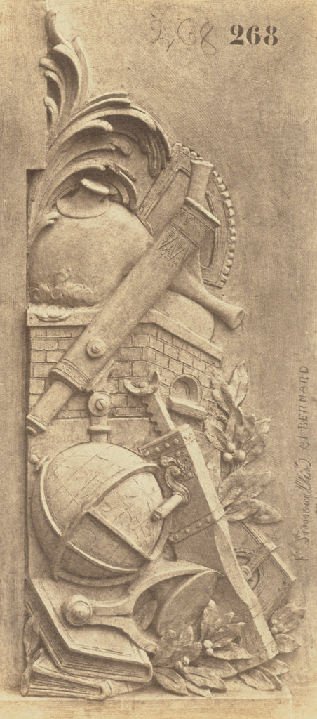 edouard Baldus:["La Science et l'Industrie", Sculpture by Jo, Poster Print Wall Art