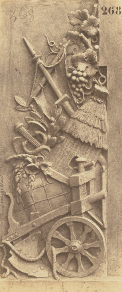 edouard Baldus:["L'Agriculture et le Commerce", Sculpture by, Poster Print Wall Art