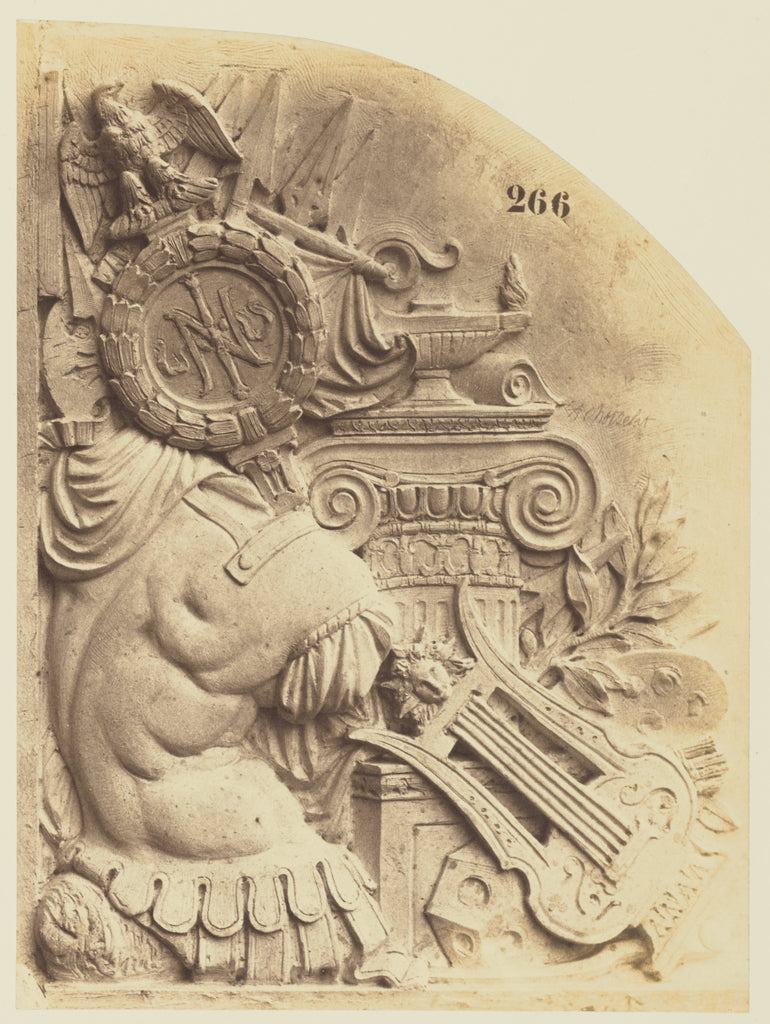 edouard Baldus:[Trophy of Arms and Attributes of the Arts by, Poster Print Wall Art
