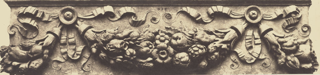 edouard Baldus:[Detail of the Decoration of the First Floor,, Poster Print Wall Art