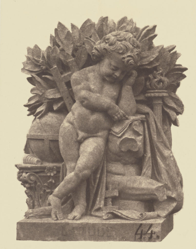 edouard Baldus:["L'Etude", Sculpture by Antoine-Samuel Adam-, Poster Print Wall Art
