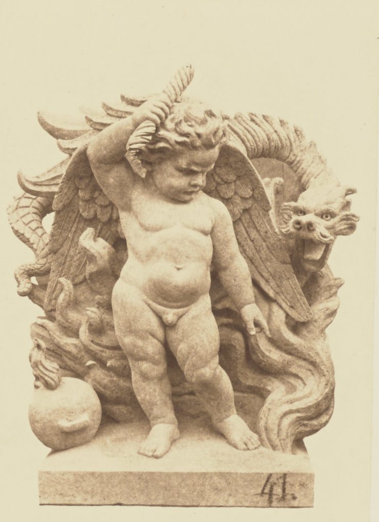 edouard Baldus:["Le Feu", Sculpture by Henri-Frédéric Isel, Poster Print Wall Art
