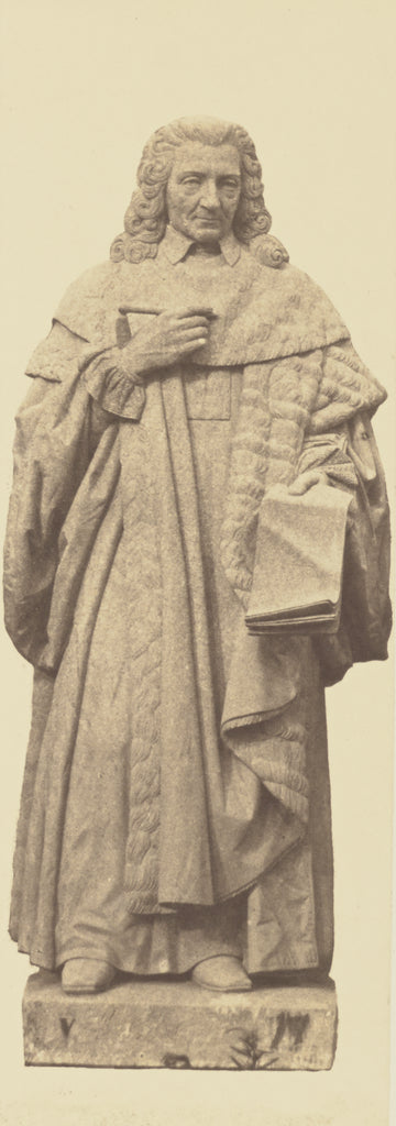 edouard Baldus:["Montesquieu", Statue by Nanteuil, Decoratio, Poster Print Wall Art